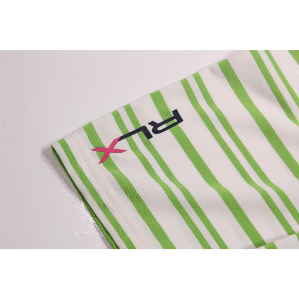 RLX Ralph Lauren X Green White Striped Performance Golf Polo Shirt Men's XL - Picture 7 of 7